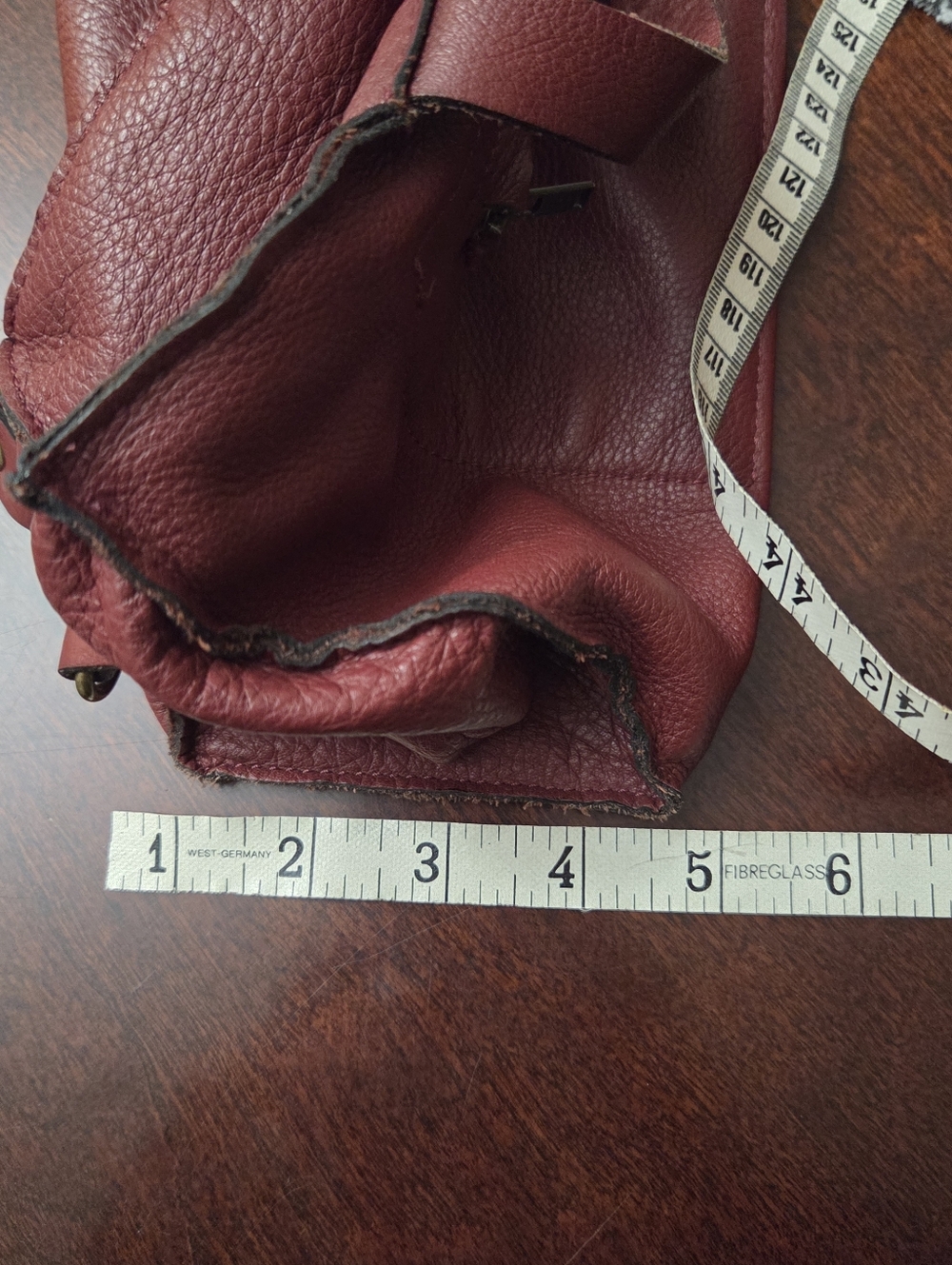 Stitch & Tickle Oxblood Leather Crossbody Satchel | Artisan Handmade Slouchy Bag - Picture 11 of 11
